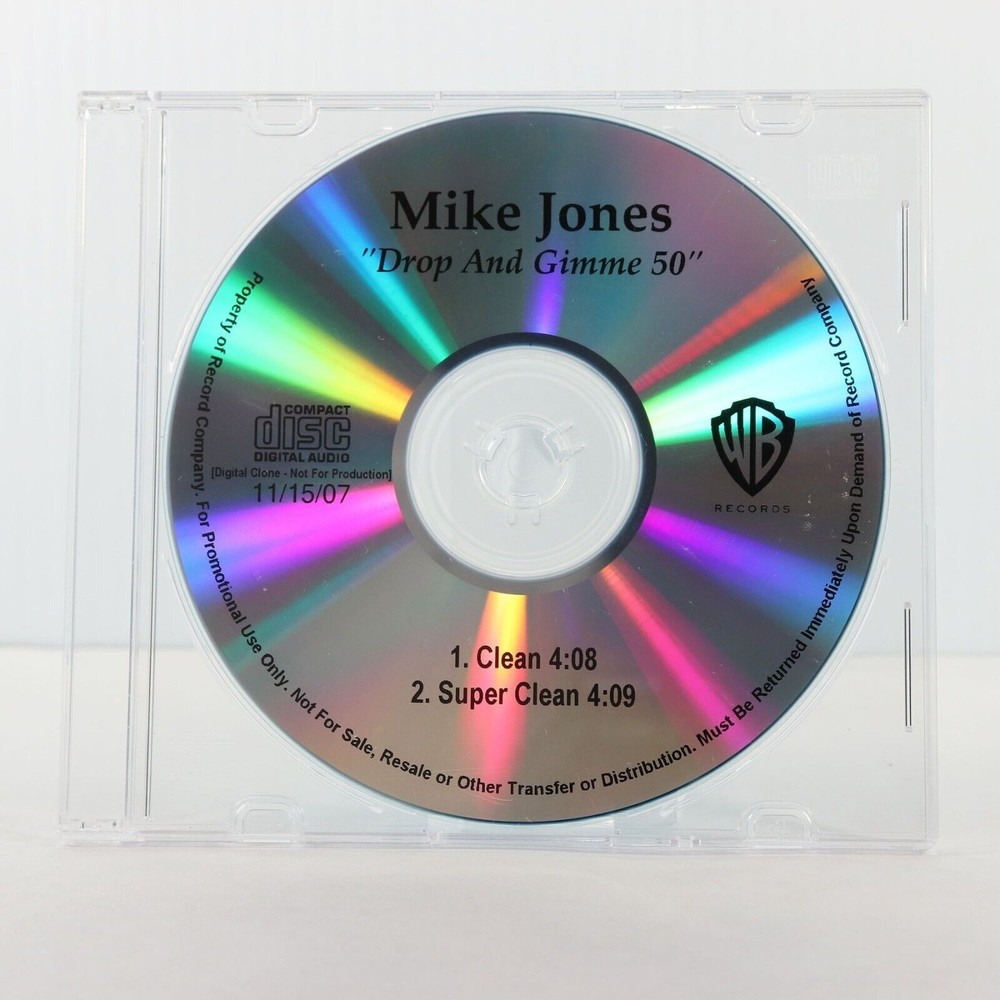Mike Jones - Drop and Gimme 50 Promo CD Single 2007 Super Clean Version